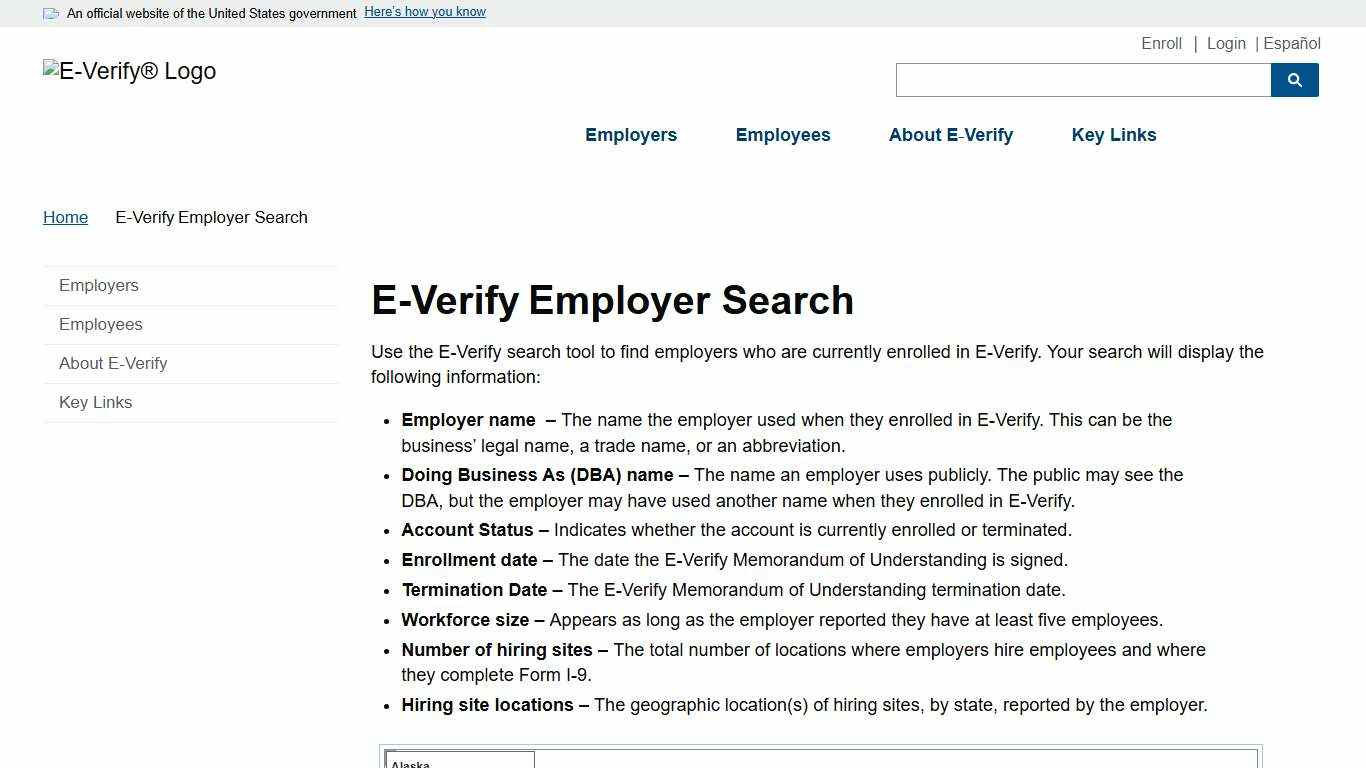 E-Verify Employer Search E-Verify